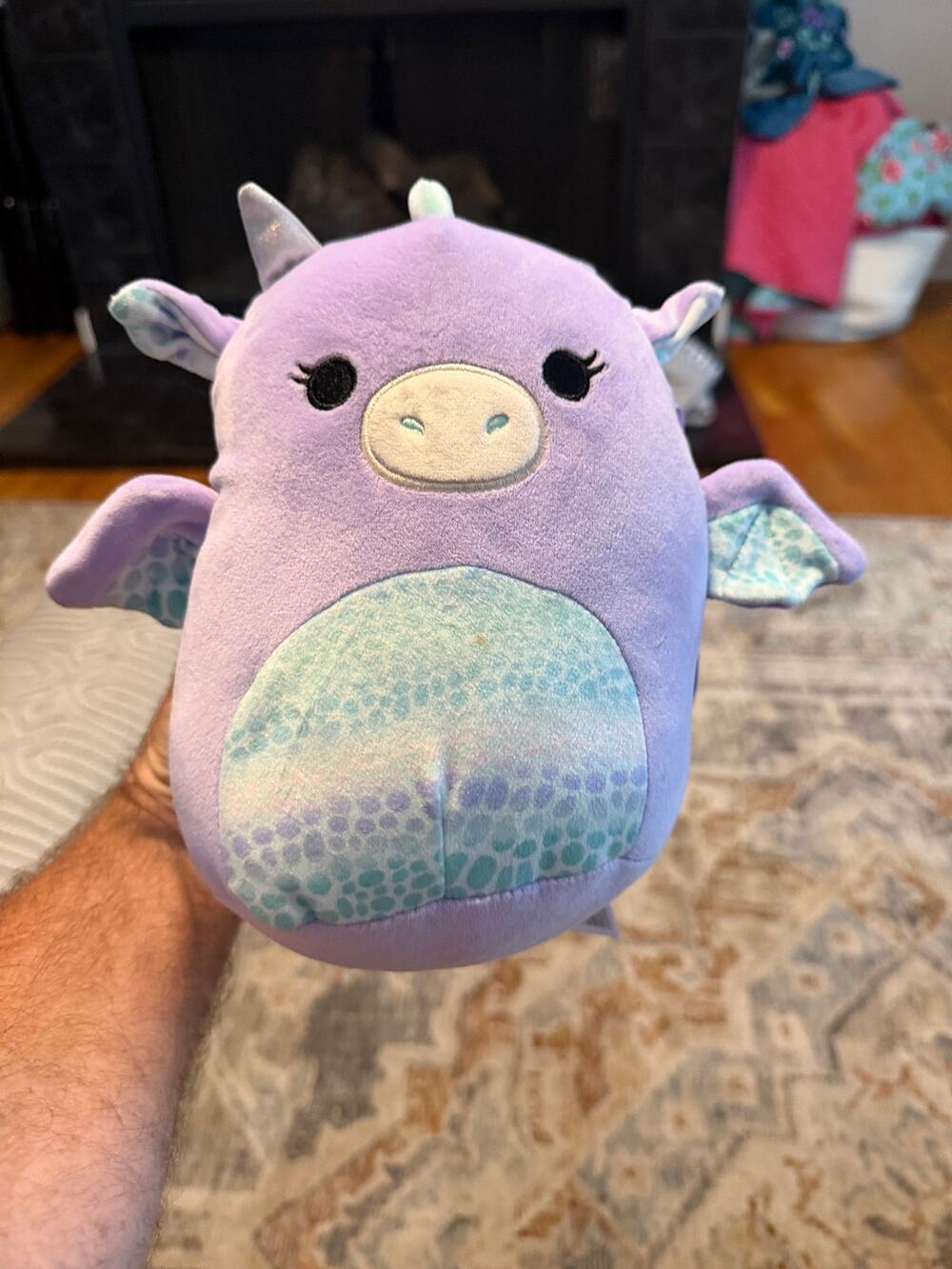 Squishmallows Drow Dragon Purple Plush 12” Original Hang Tag Kellytoy HTF